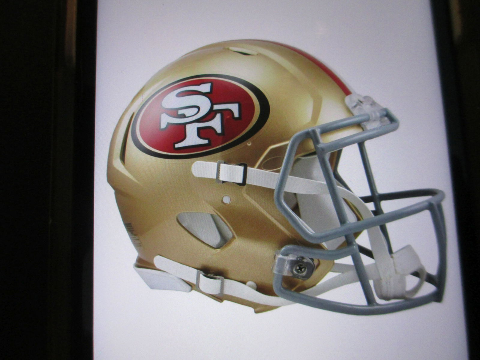 SAN FRANCISCO 49'RS FULL SIZE REPLICA FOOTBALL HELMET (1 of 1)
