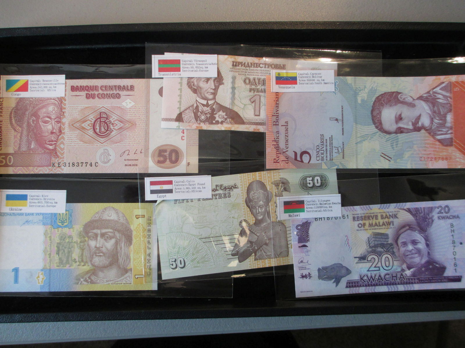 lot of 6 foreign notes (1 of 1)