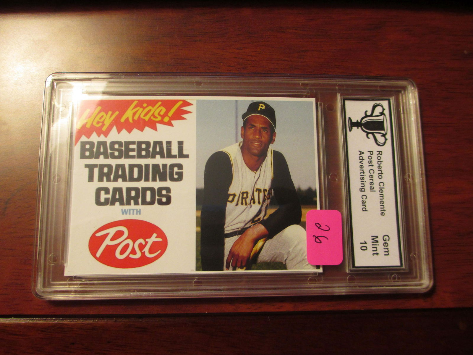trophy graded roberto clemente post advertising mint 10 (1 of 1)