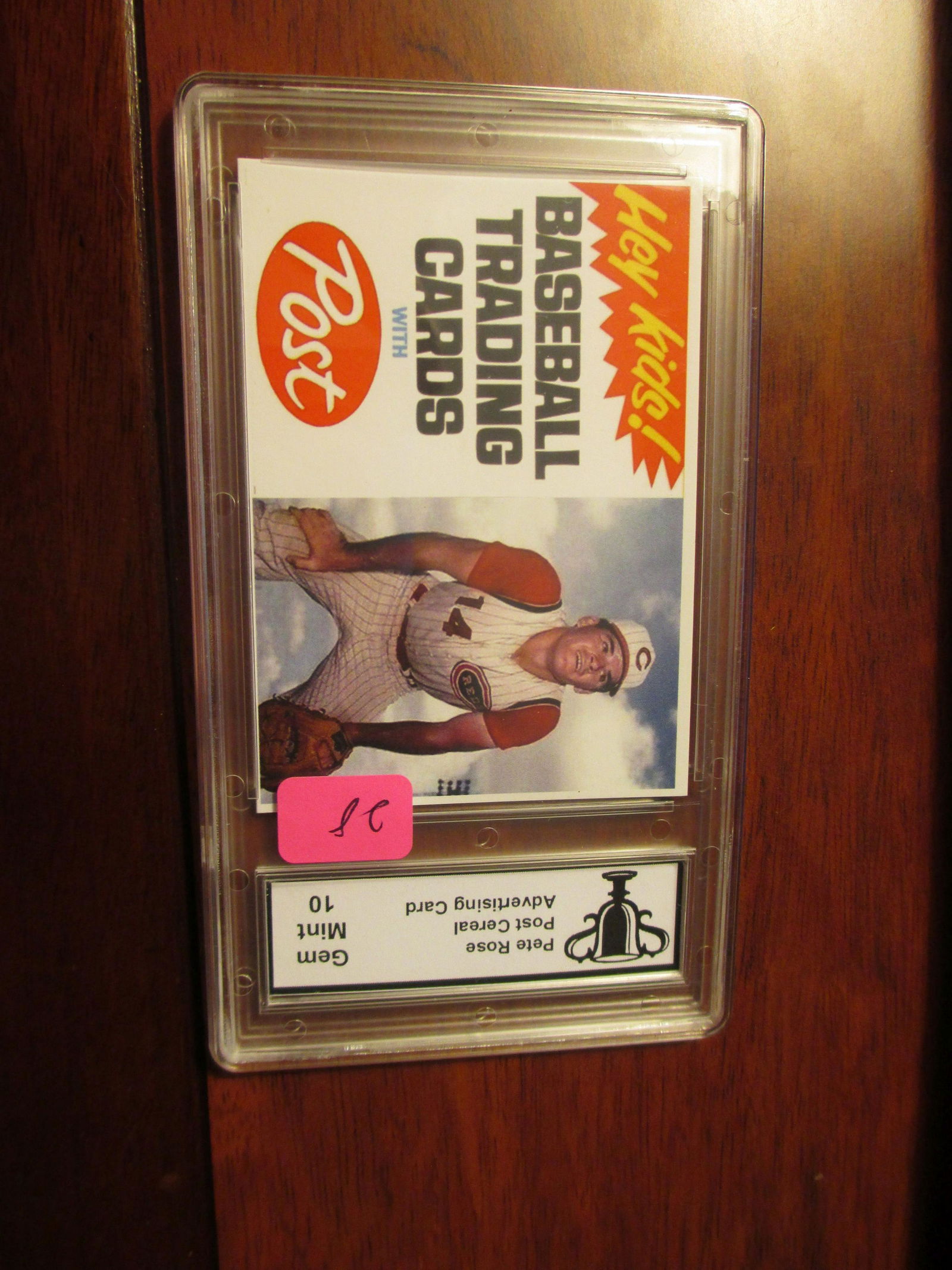 trophy graded pete rose post advertising card mint 10 (1 of 1)