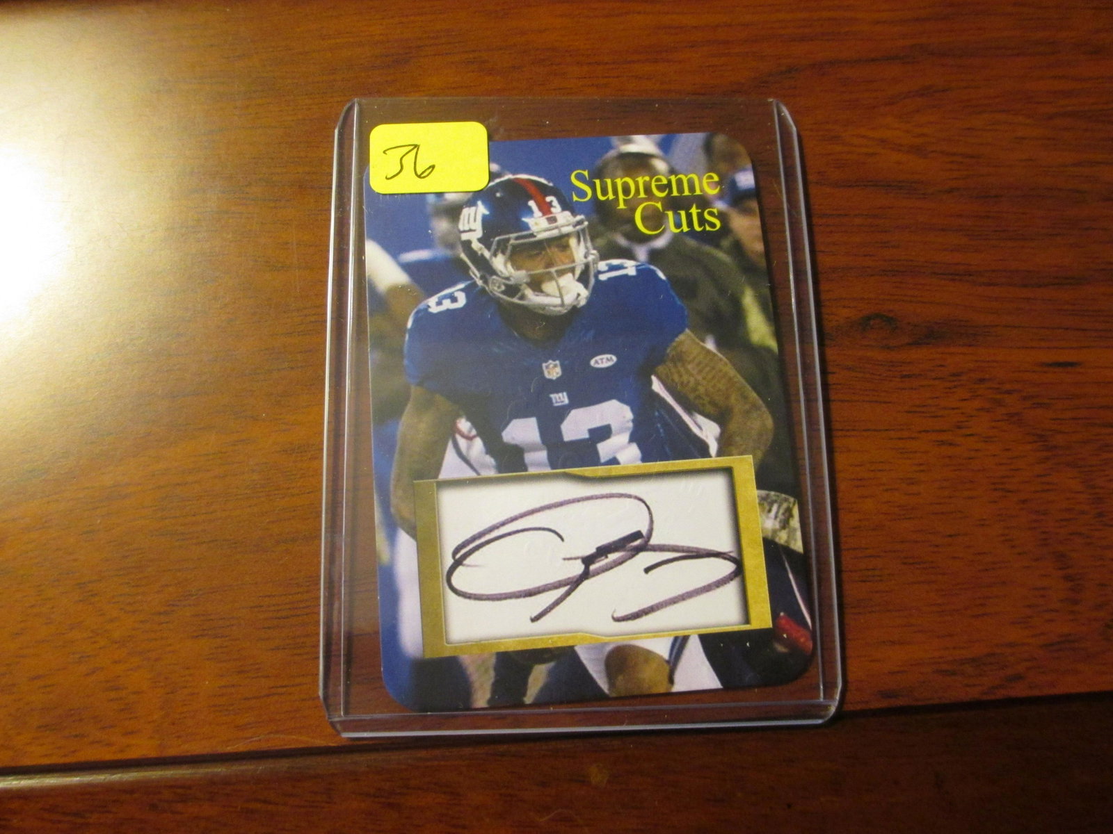 odell beckham jr facsimile auto: ny giants