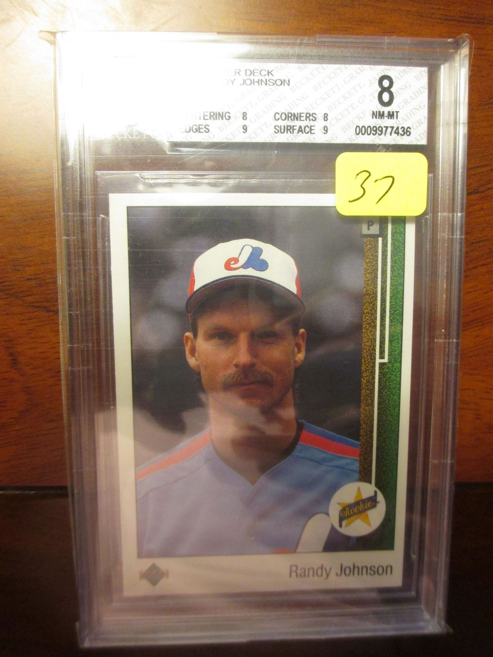 beckett graded randy johnson mint 8 (1 of 1)