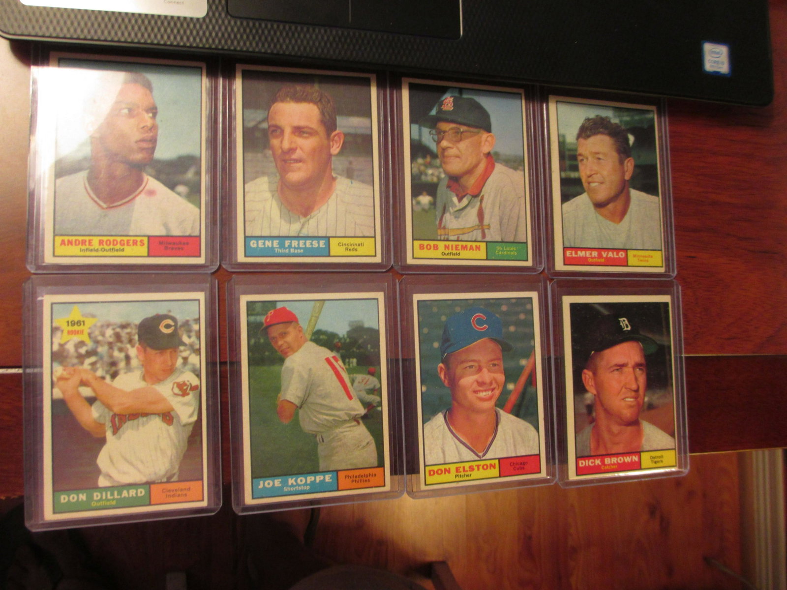 andre rodgers,gene freese,bob nieman,elmer valo,don: vintage lot