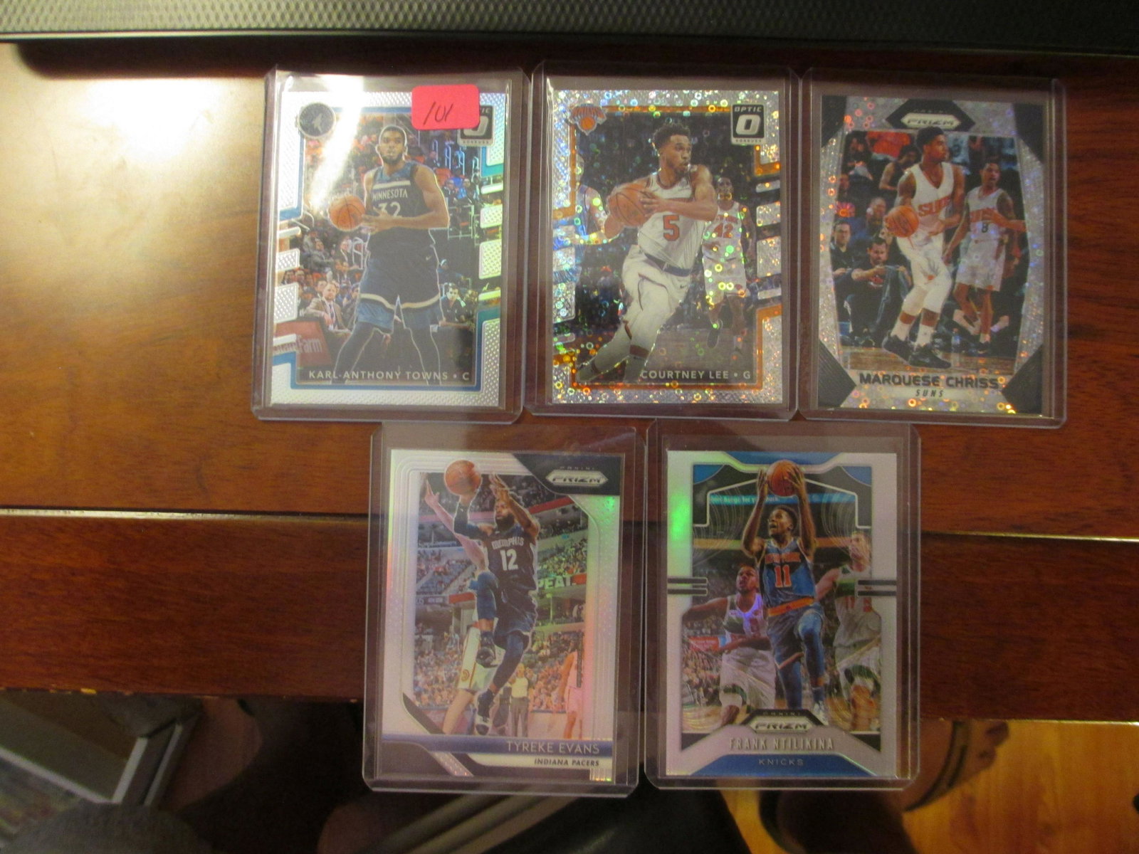 karl anthony towns,marquese chriss,courtney lee,frank: basketball cards