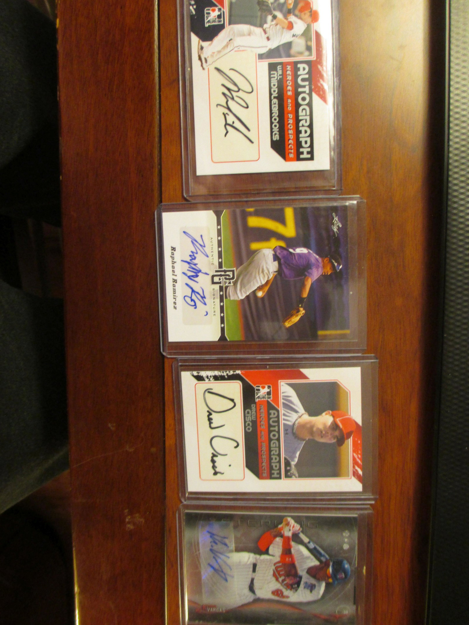 will middlebrooks,raphael ramirez,drew cisco,kennys: signature card lot