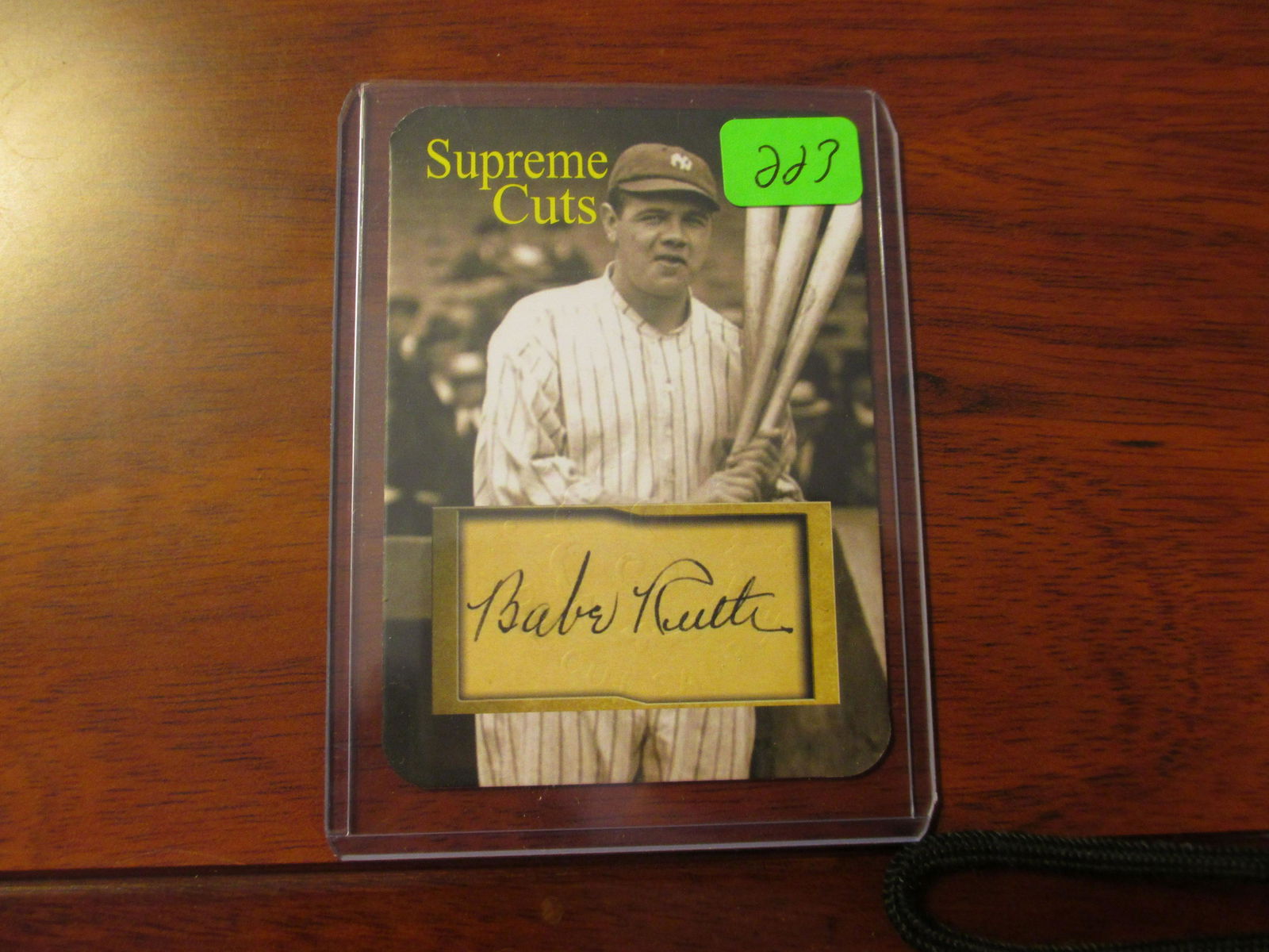 supreme cuts babe ruth facsimile autograph edition (1 of 1)