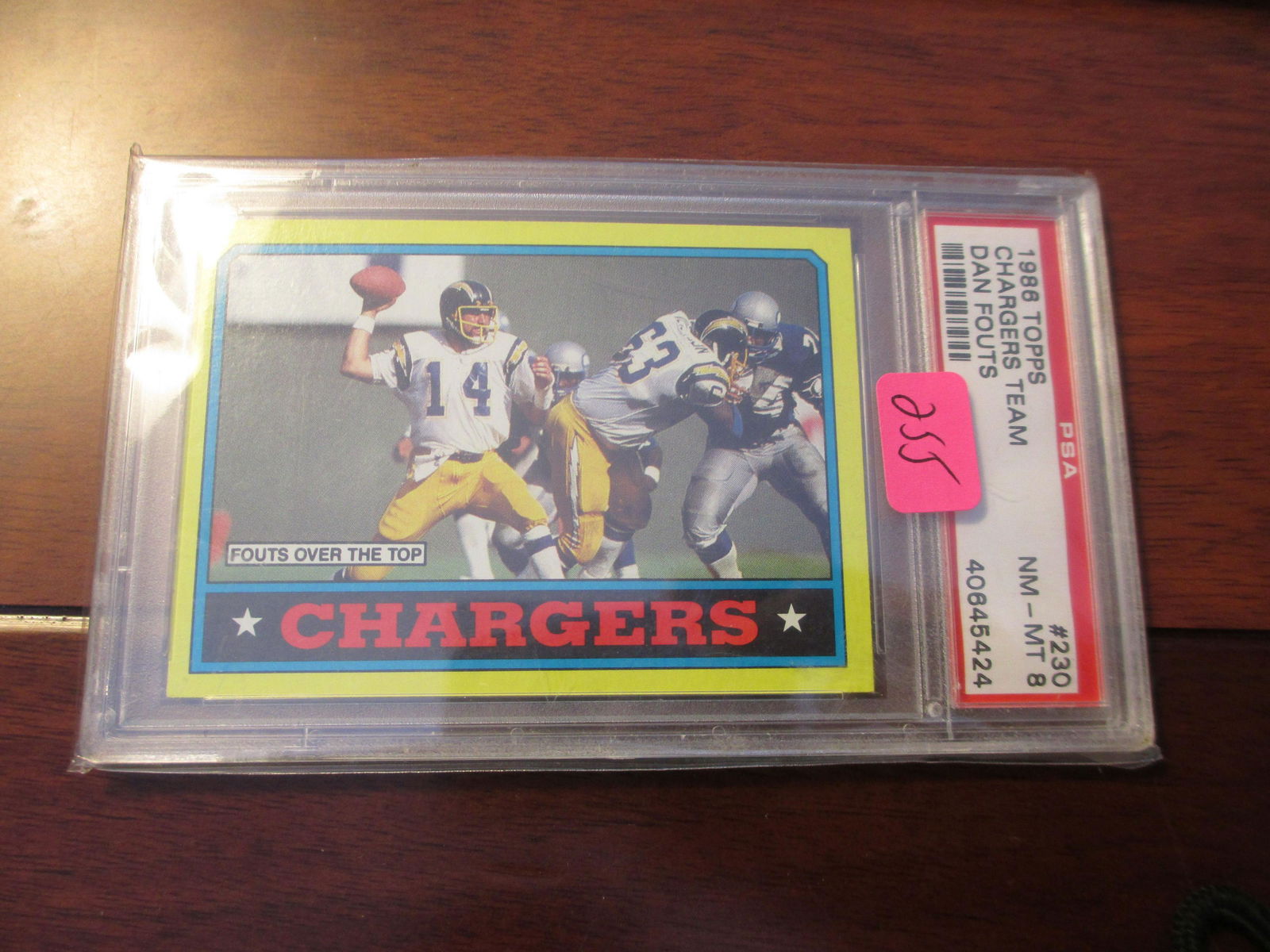 psa graded 1986 topps dan fouts mint 9 (1 of 1)