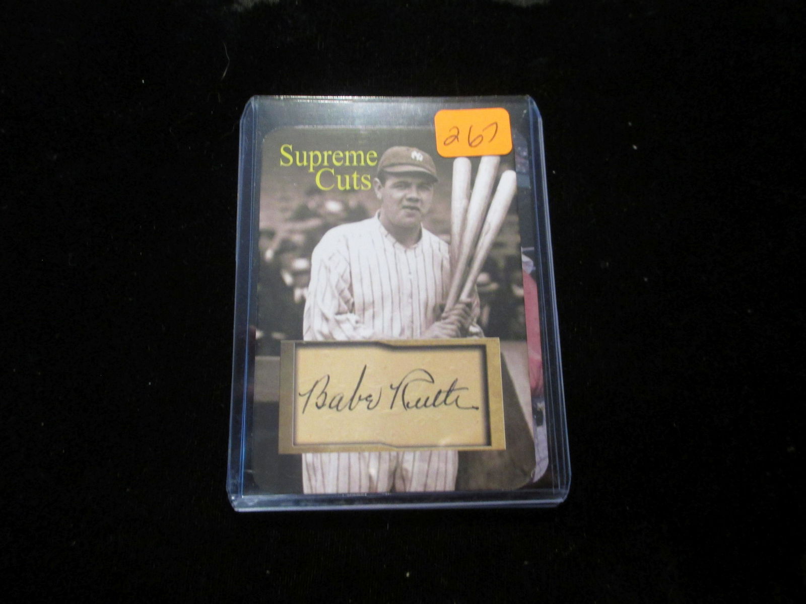 babe ruth supreme cuts autograph (1 of 1)