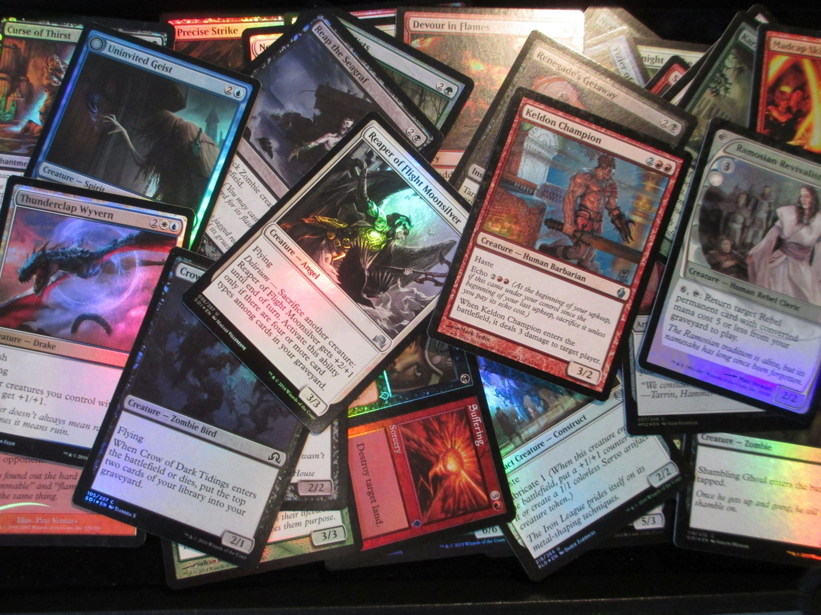 lot of 50 magic the gathering foil cards: all foil cards