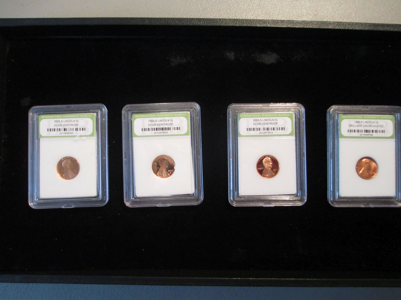 lot of 4 international graded lincoln cents (1 of 1)