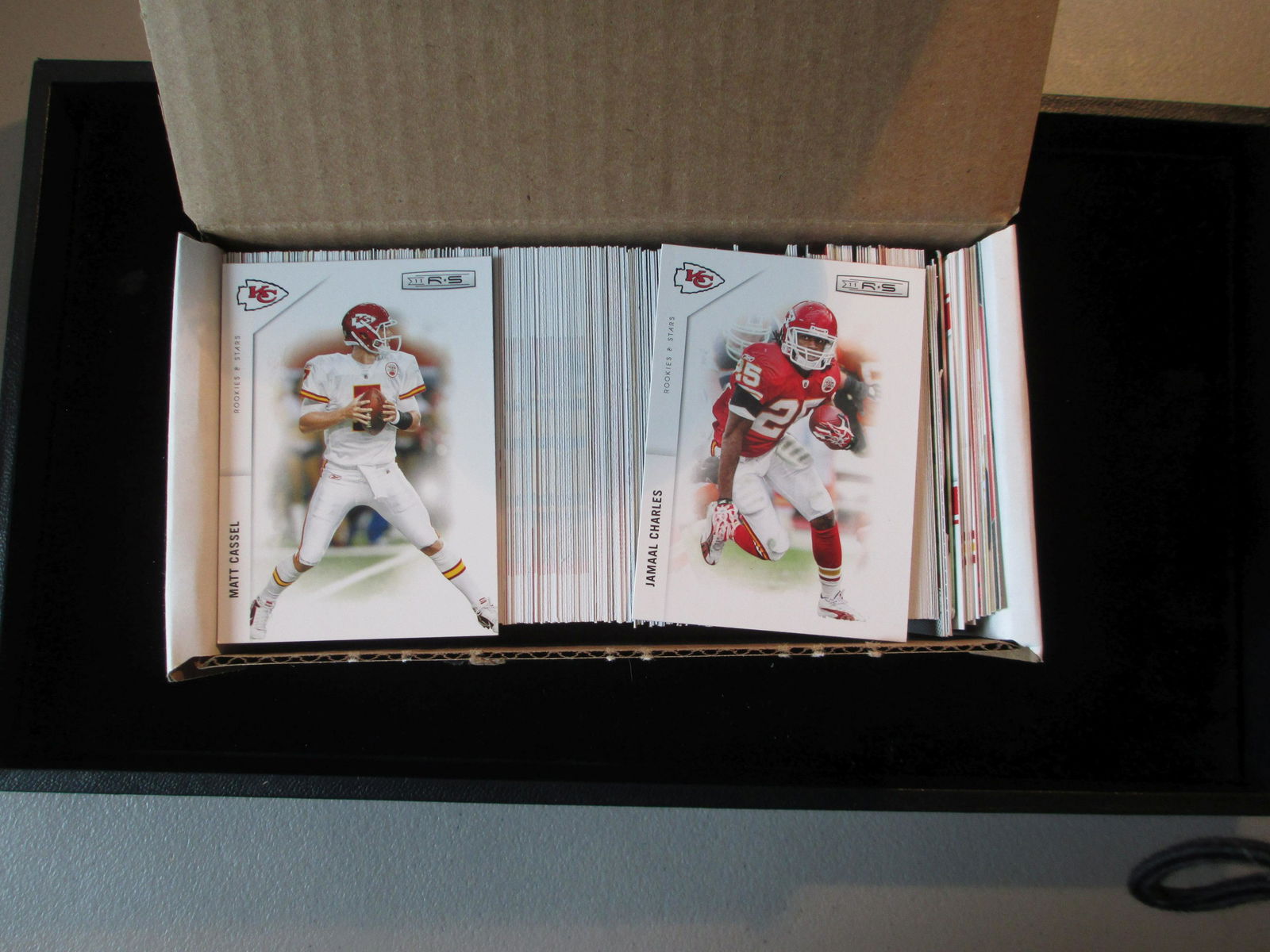 lot of 400 kansas city chiefs cards: super bowl champs