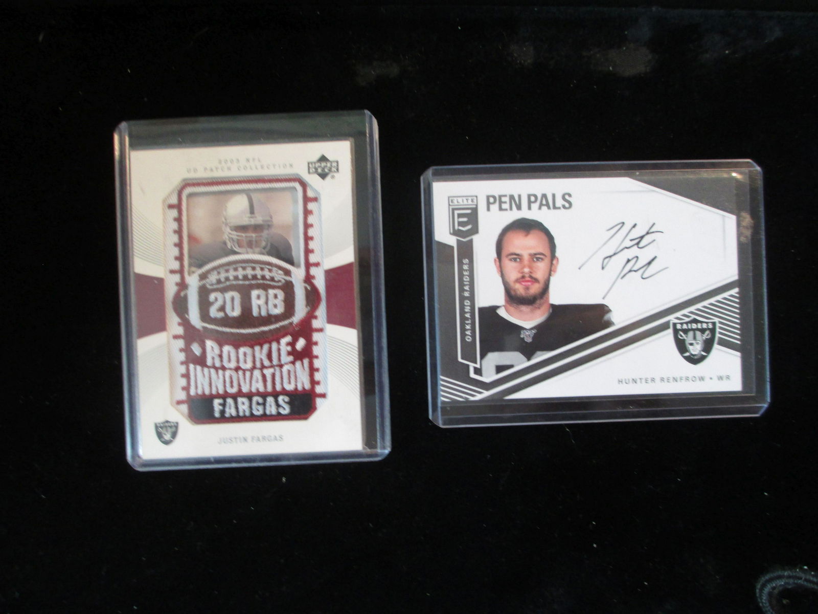 justin fargas patch card hunter renfrow signature card (1 of 1)