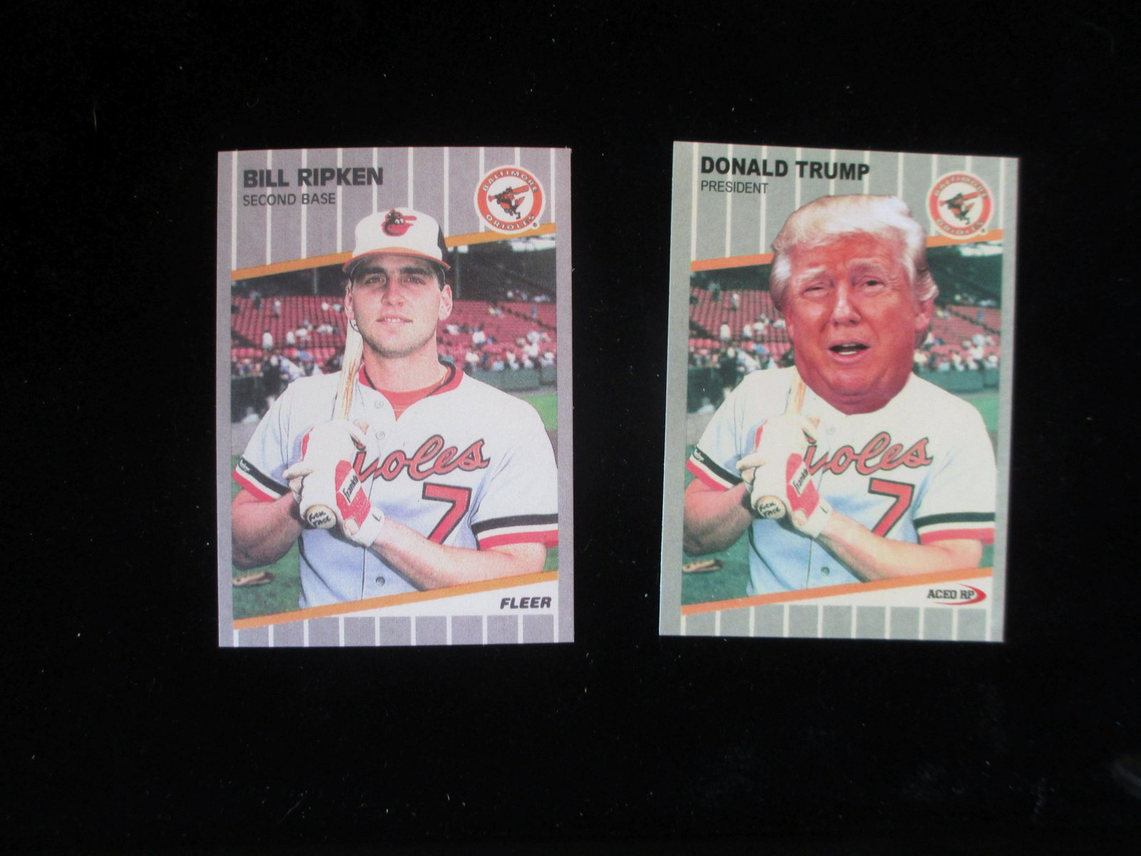 bill ripken and donald trump f--- face error cards: oh my