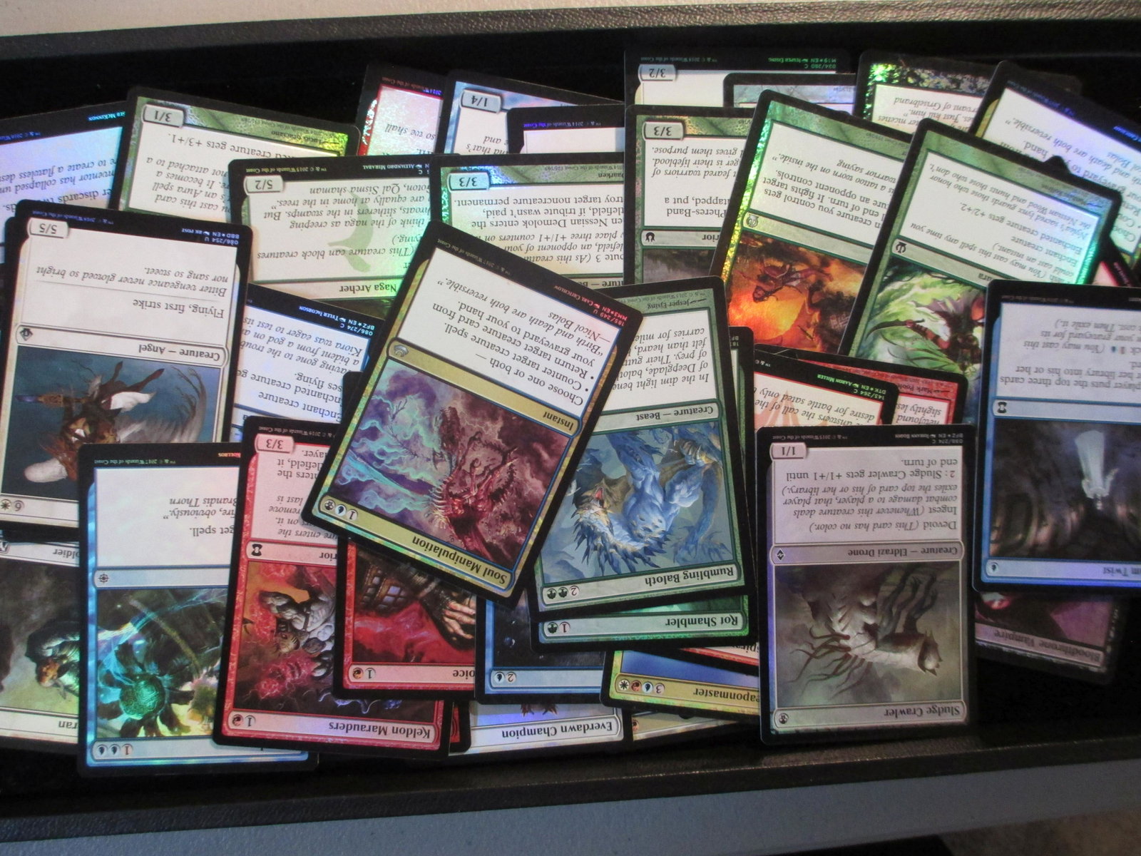 lot of 50 magic foil cards: all foil lot