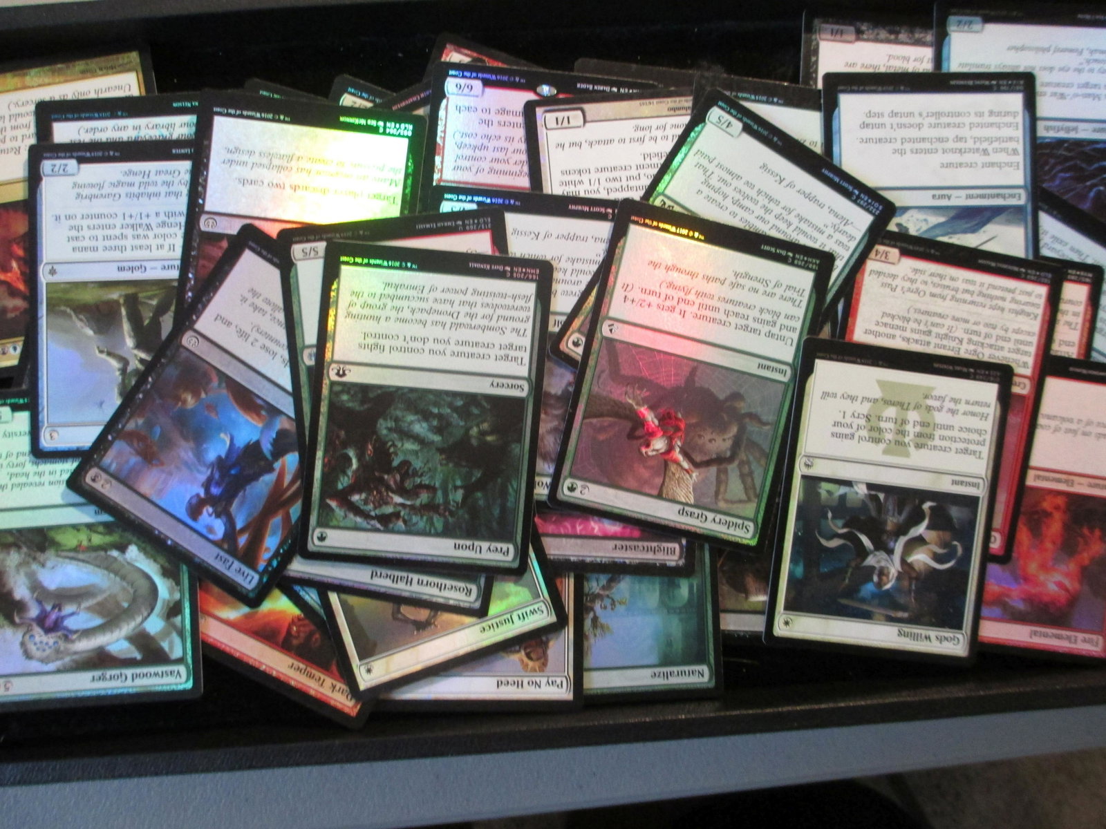 lot of 50 magic foil cards: all foil lot