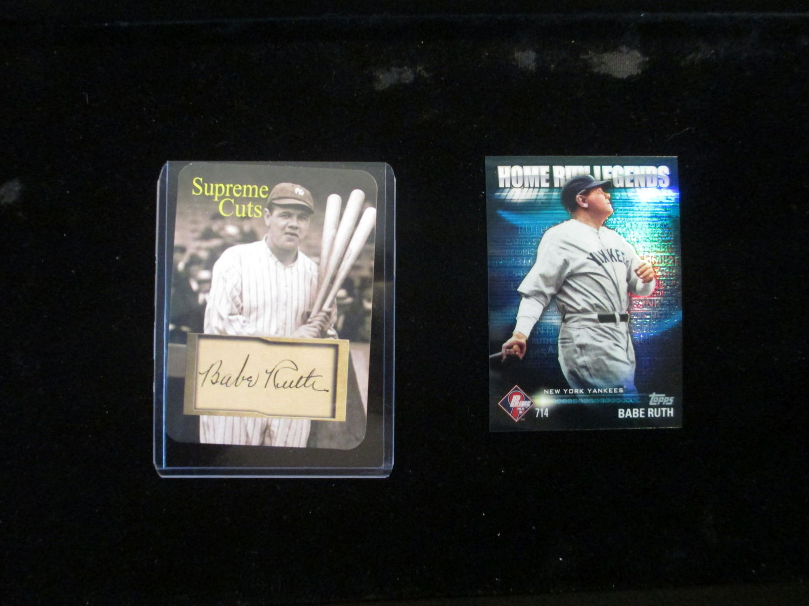 babe ruth facsimile auto and insert card (1 of 1)
