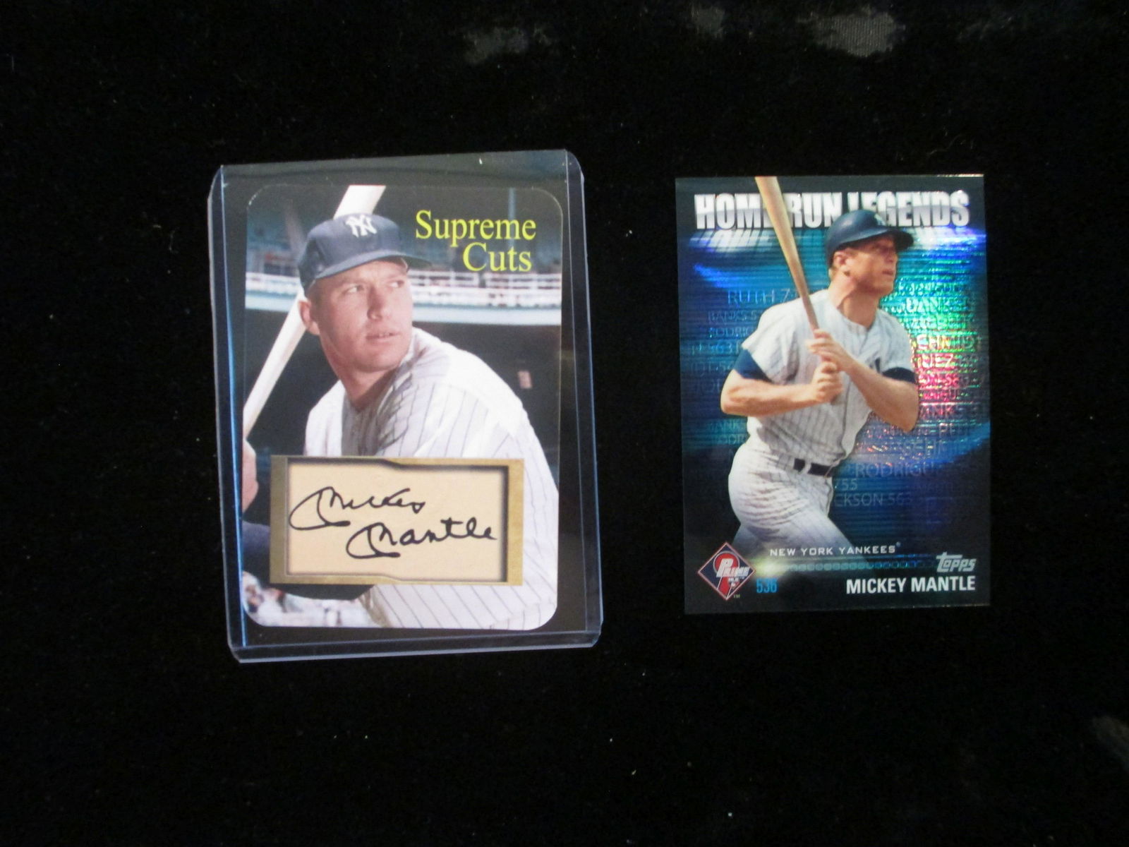 mickey mantle facsimile auto and insert card (1 of 1)