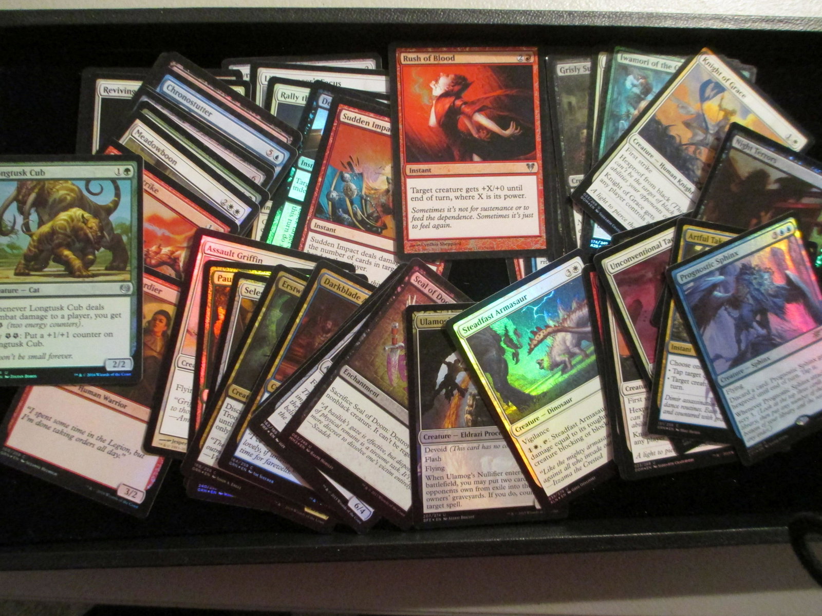 lot of 50 magic foil cards: all foil lot