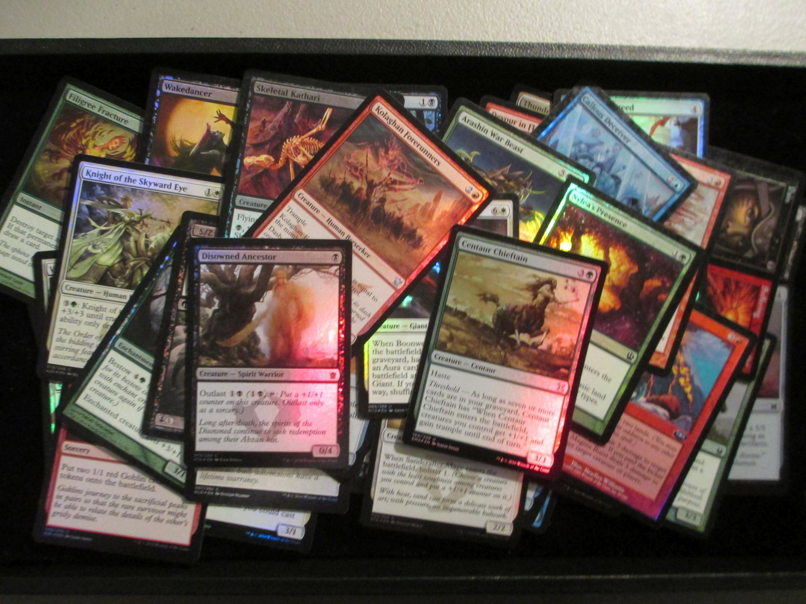 lot of 50 magic foil cards: all foil lot