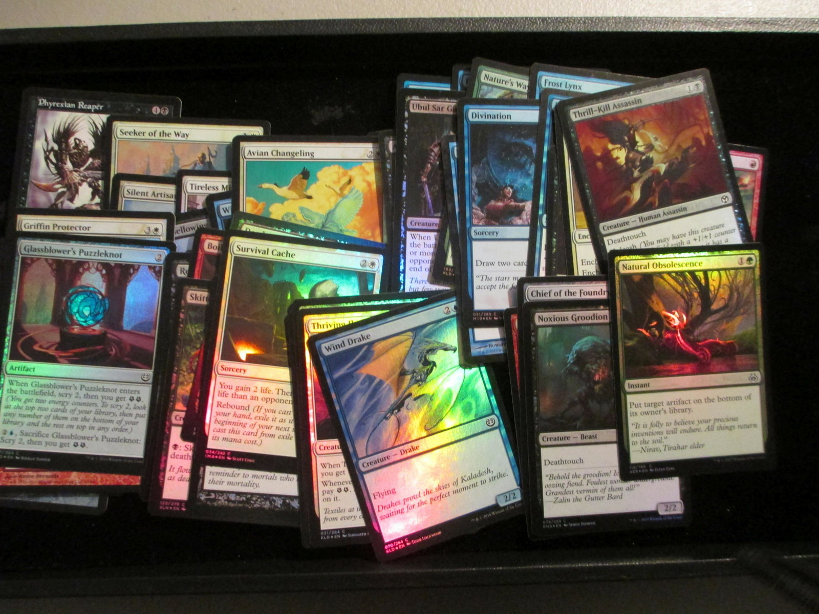 lot of 50 magic foil cards: all foil lot