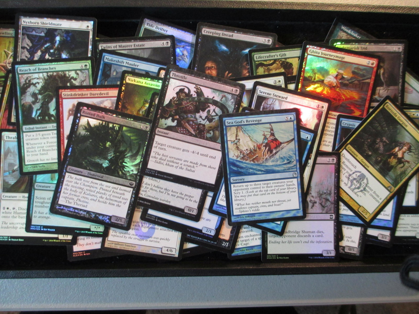 lot of 56 magic foil cards: all foil lot