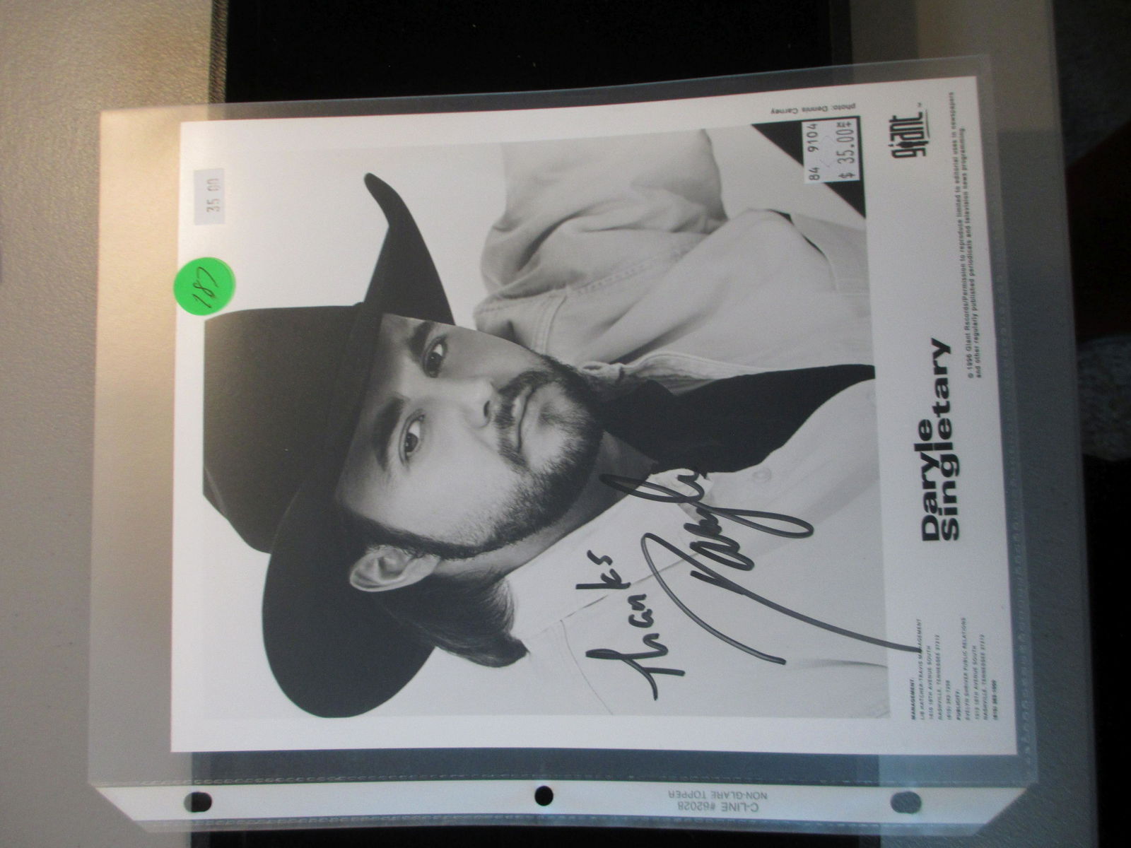 daryl singletary signed photo (1 of 1)