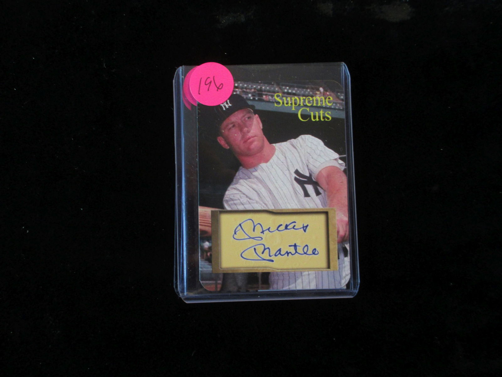 supreme cuts mickey mantle facsimile auto (1 of 1)