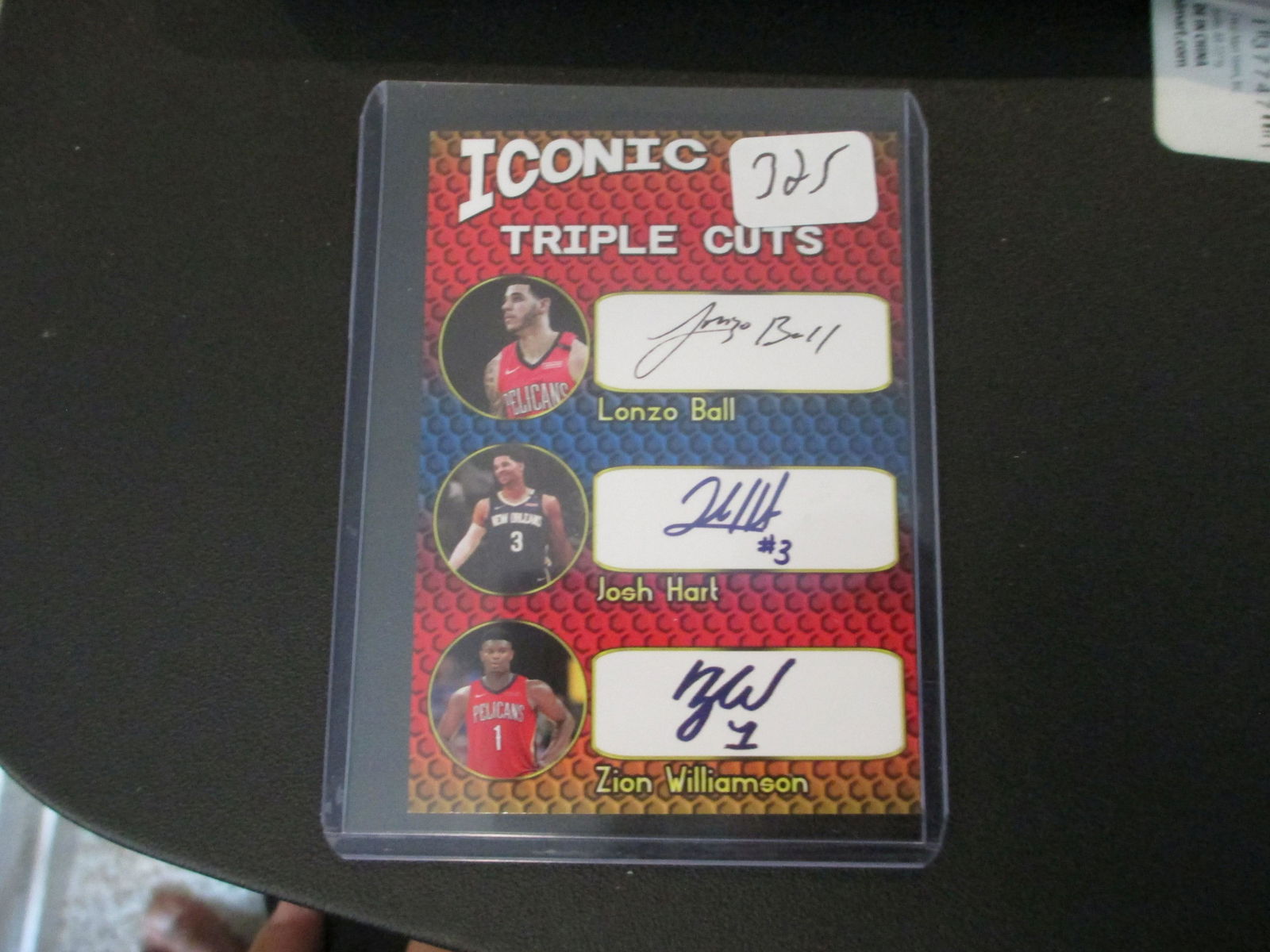 facsimile auto triple cuts signature card lonzo (1 of 1)