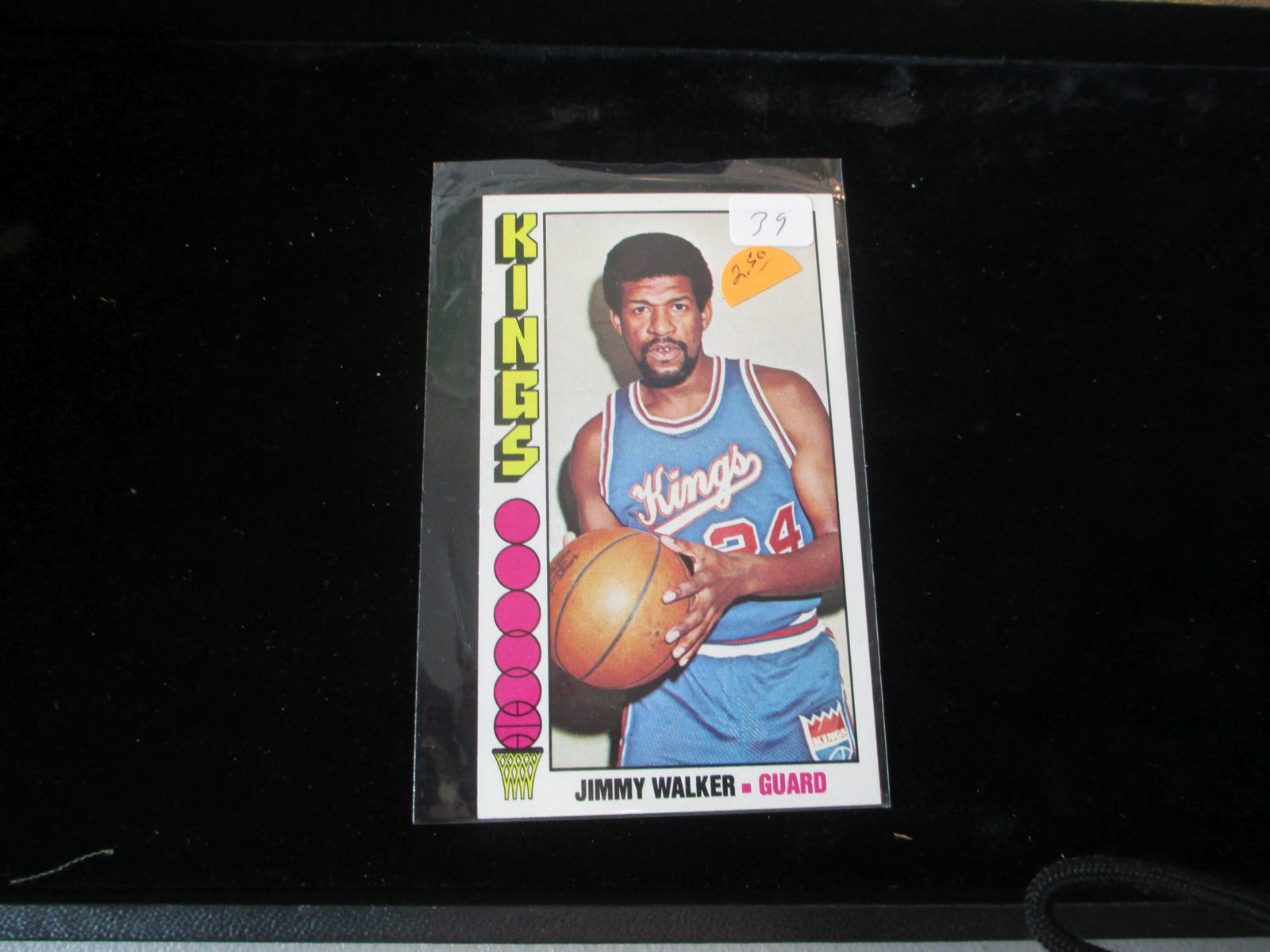 vintage large basketball card jimmy walker: vintage card
