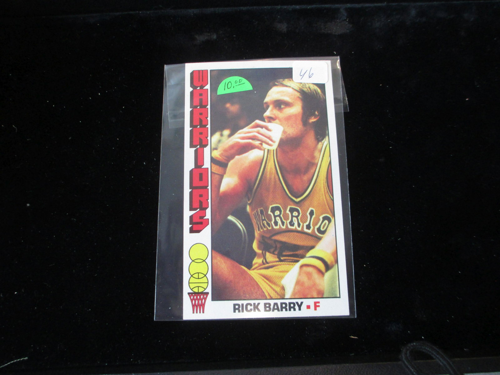 vintage large basketball card rick barry: vintage card