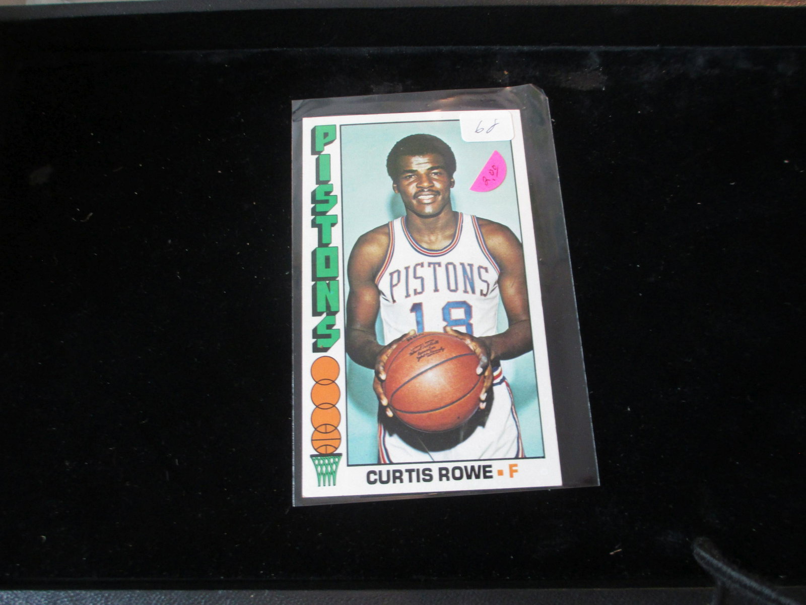 vintage large basketball cards curtis rowe: vintage card