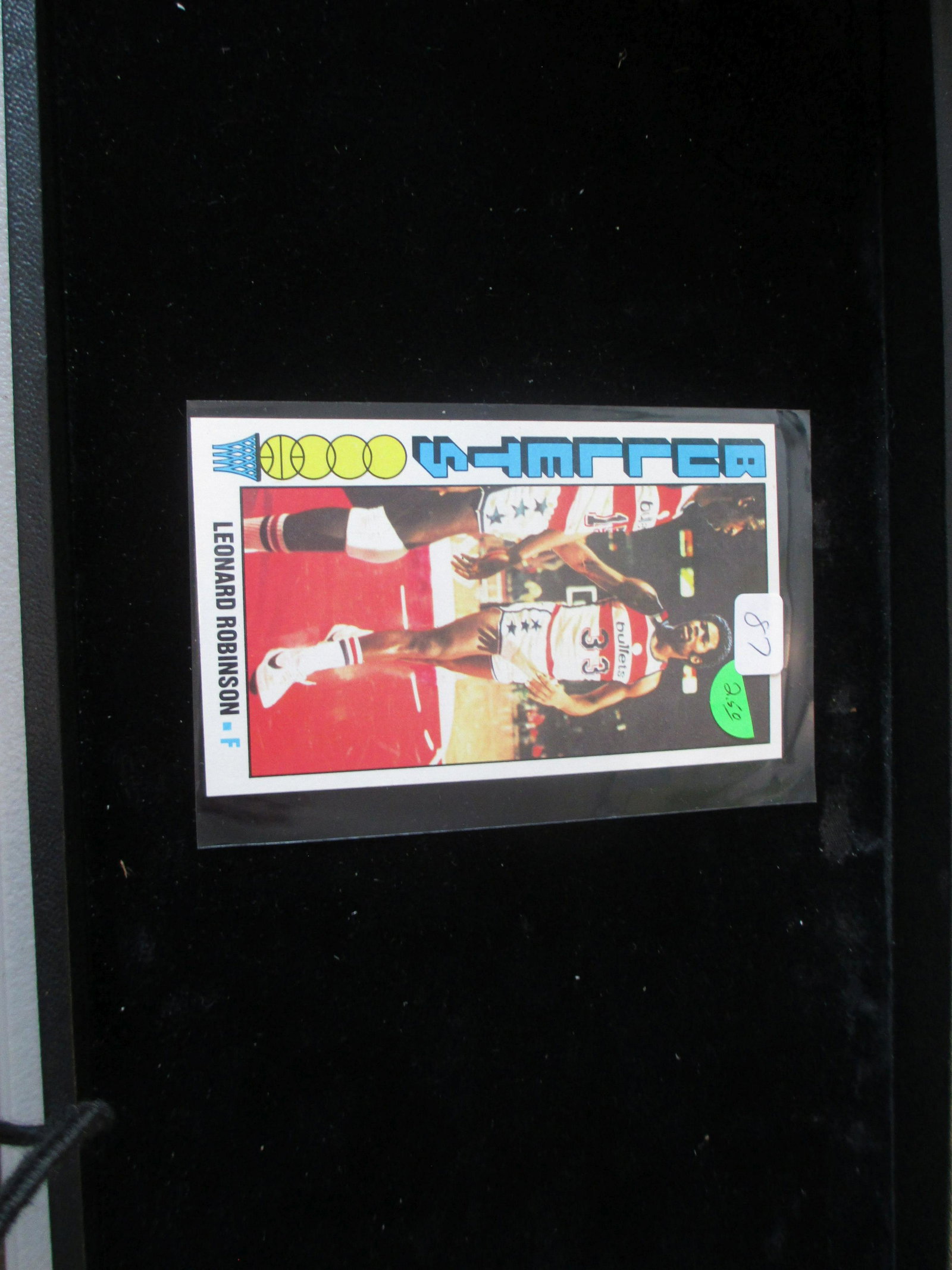 vintage large basketball cards leonard robinson: vintage card
