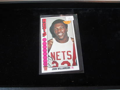 vintage large basketball card john williamson: vintage card