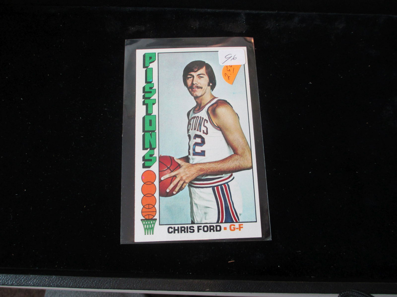 vintage large basketball card chris ford (1 of 1)