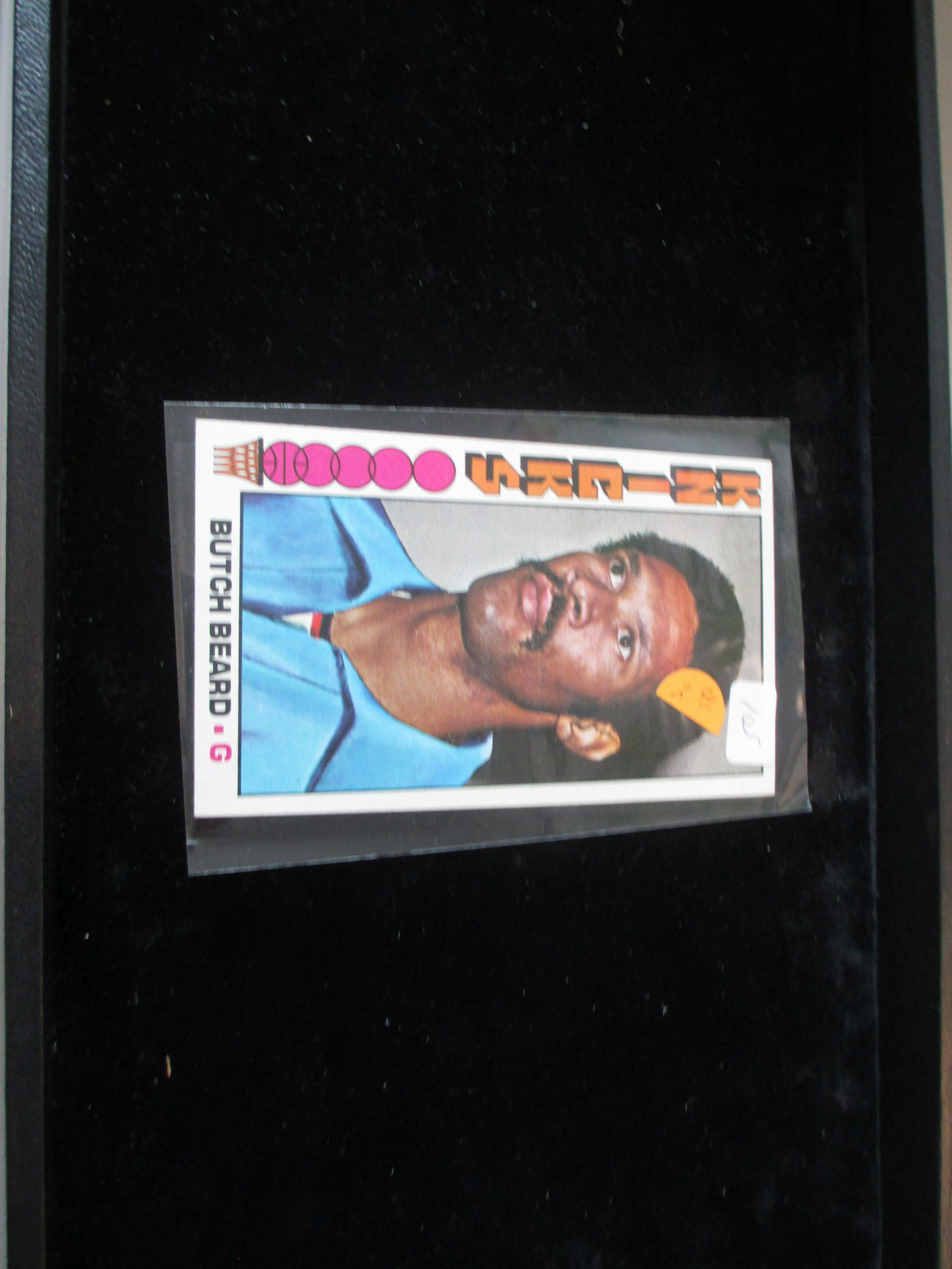 vintage large basketball card butch beard: vintage card