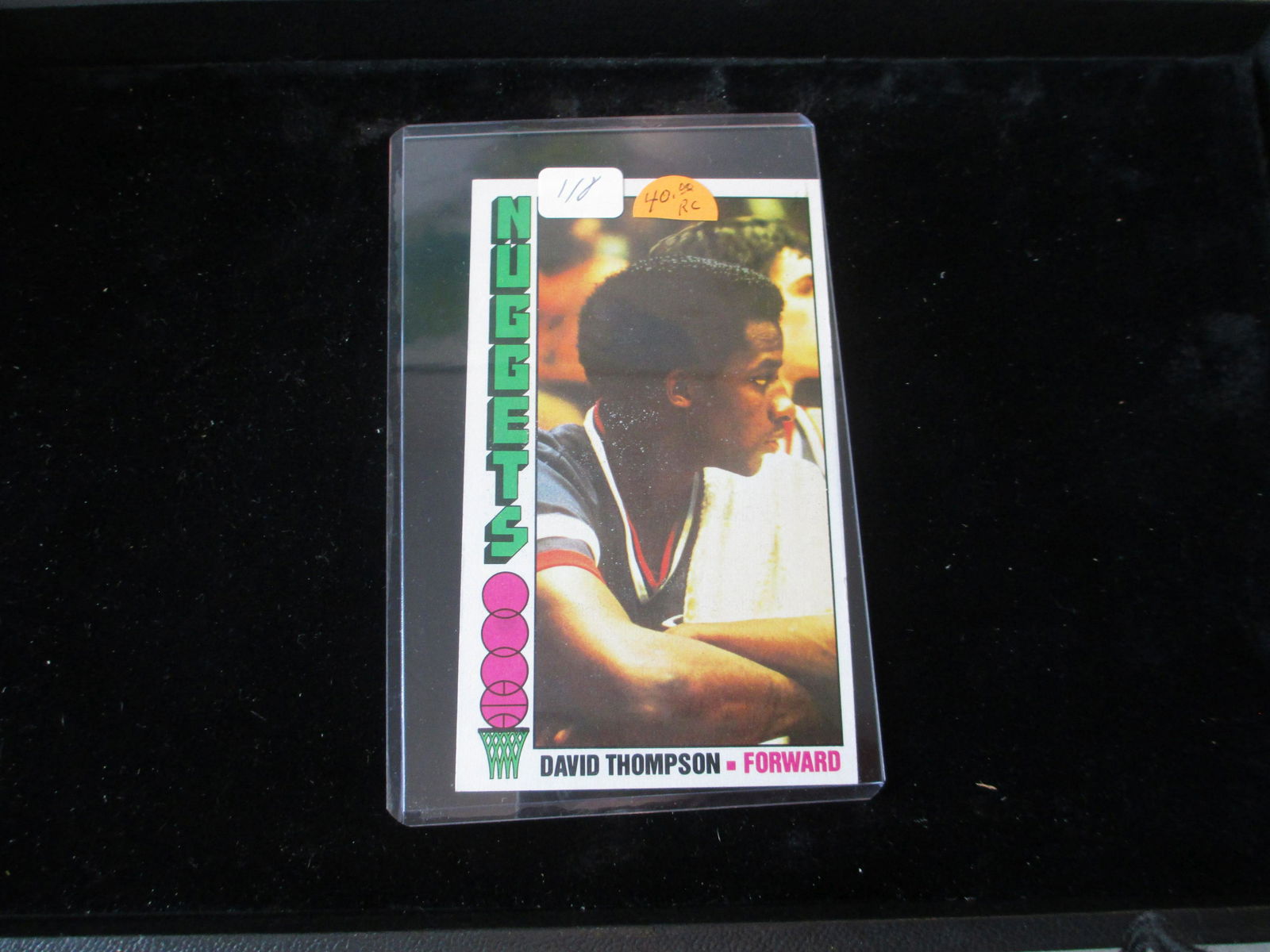 vintage large basketball card david thompson (1 of 1)
