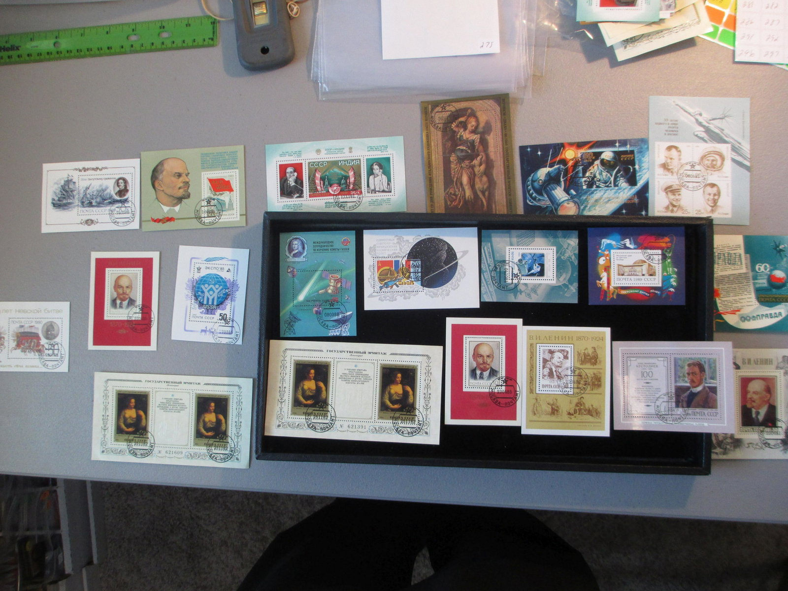 lot of 20 soviet union souvinir sheets: rare lot