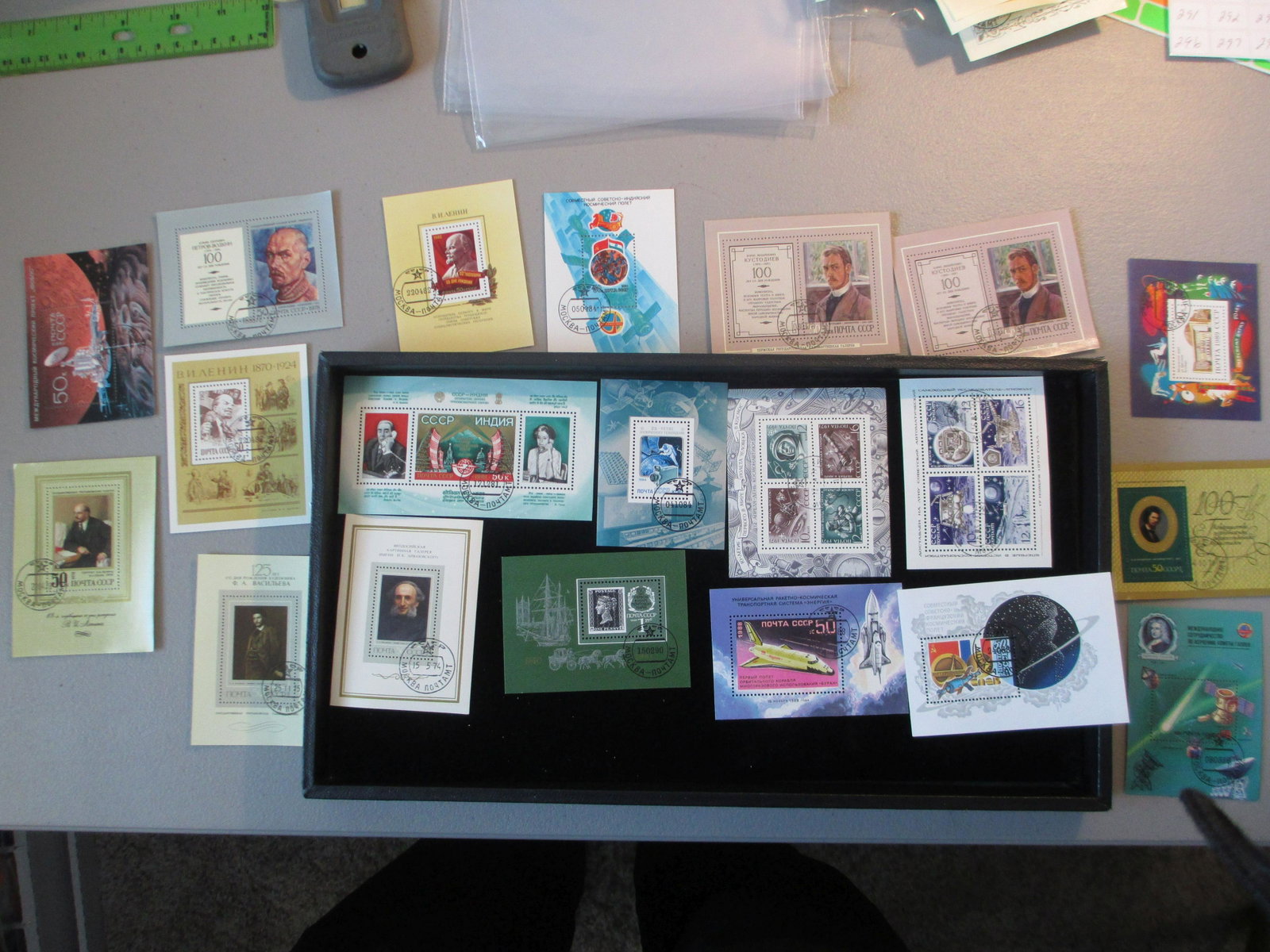 lot of 20 soviet union souvinir sheets: rare lot