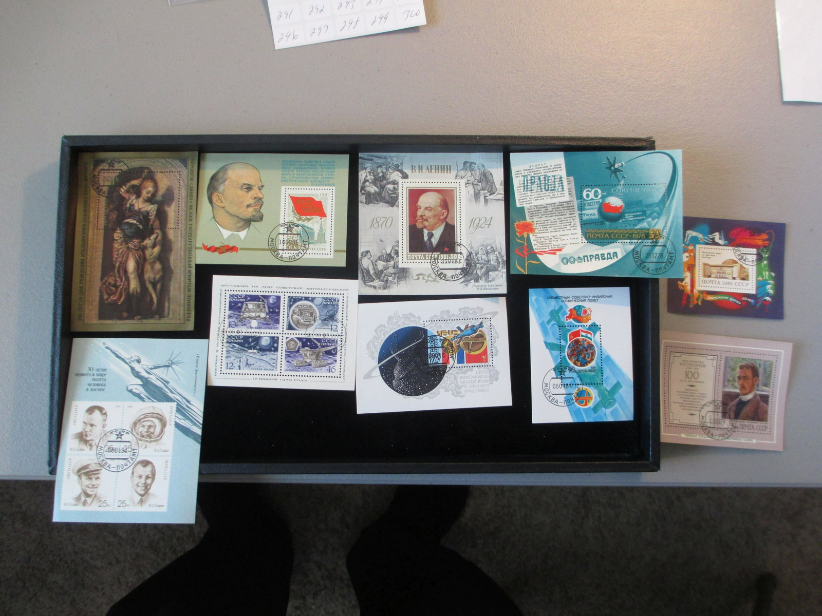 lot of 10 soviet union souvinir sheets: rare find