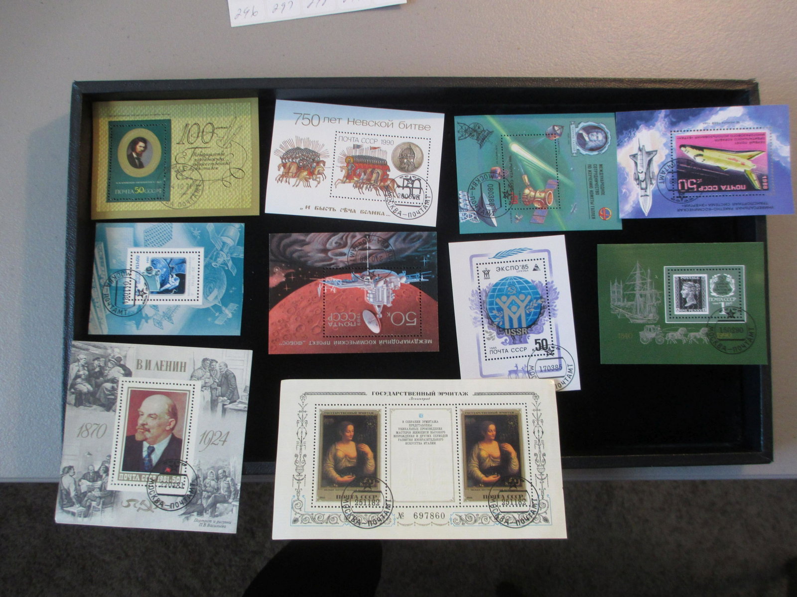 lot of 10 soviet union souvinir sheets: rare find