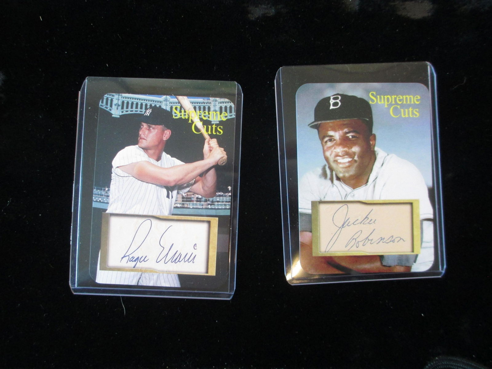 jackie robinson and roger maris facsimile auto (1 of 1)