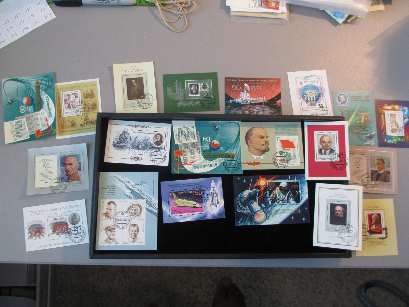 lot of 20 soviet union souvinir sheets: rare find