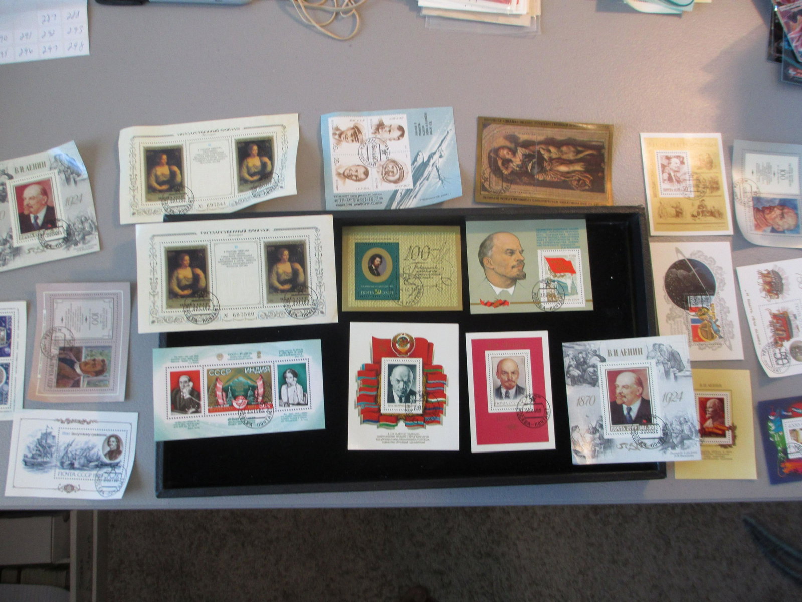 lot of 20 soviet union souvinir sheets: rare find