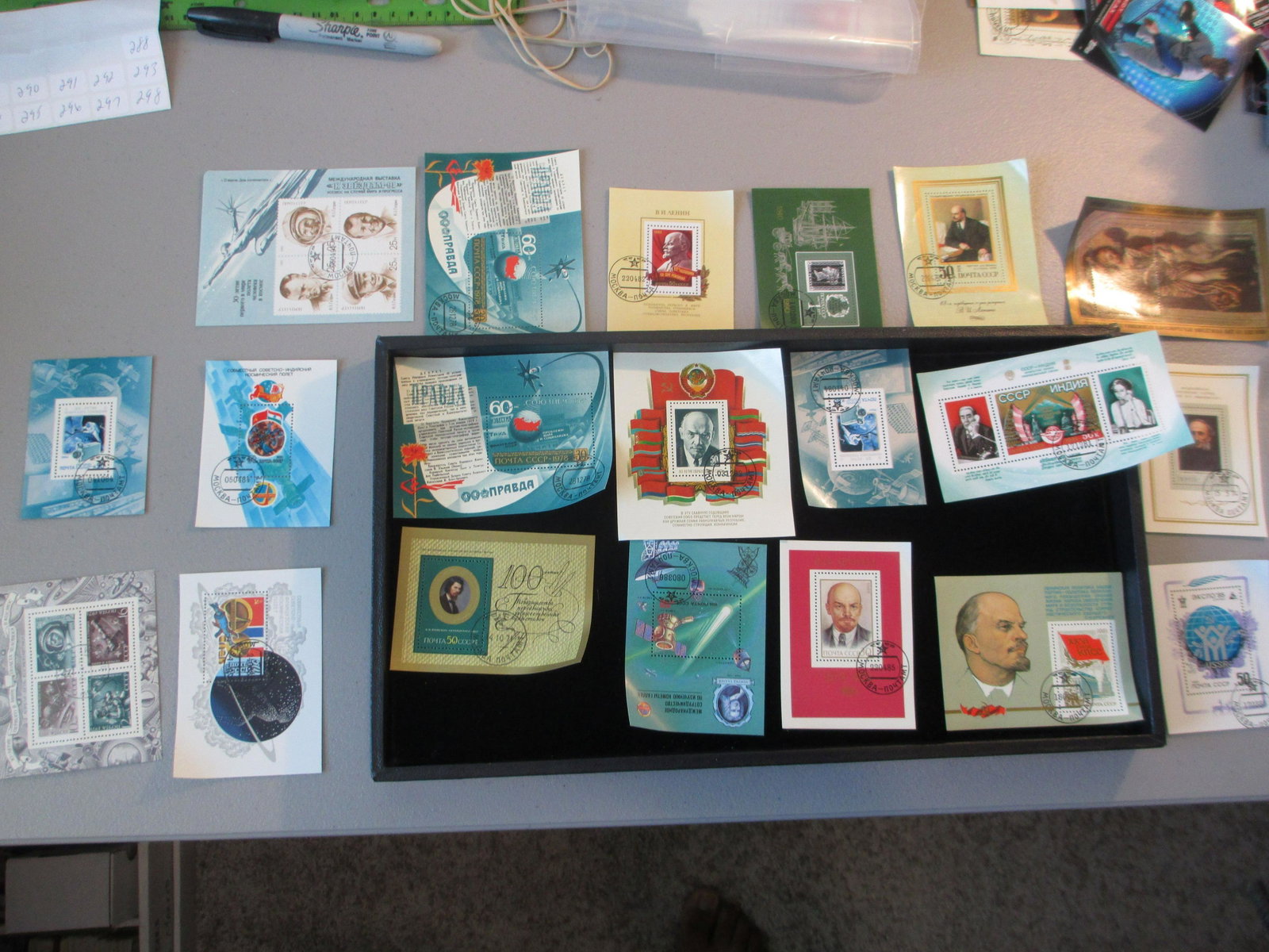lot of 20 soviet union souvinir sheets: rare find
