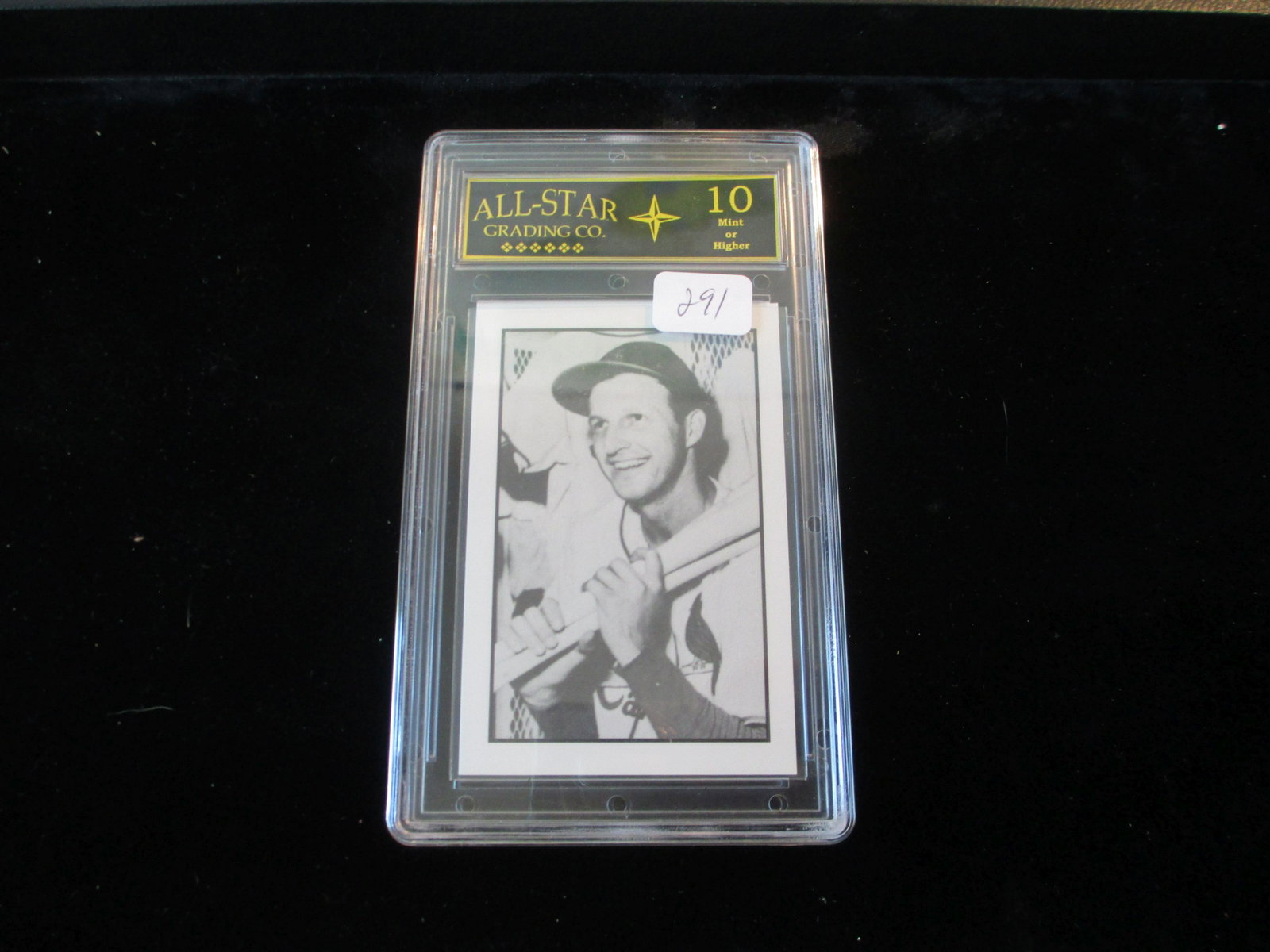 all-star graded stan musial mint 10: st louis cardinals