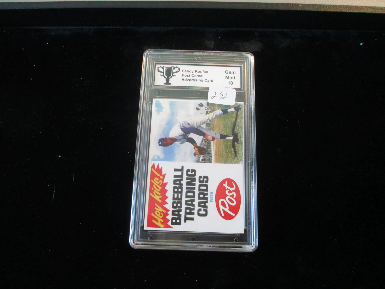 trophy graded sandy koufax post advertision mint 10 (1 of 1)