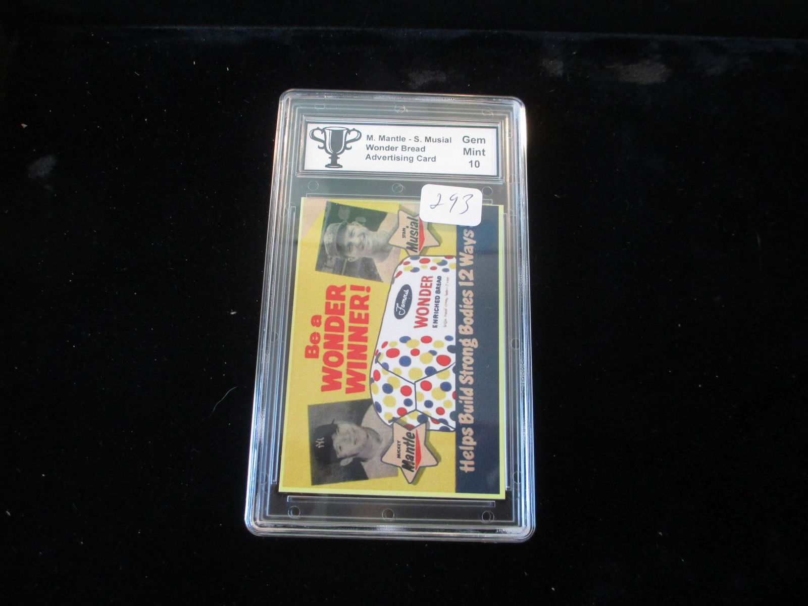 trophy graded mickey mantle and stan musial mint 10 (1 of 1)