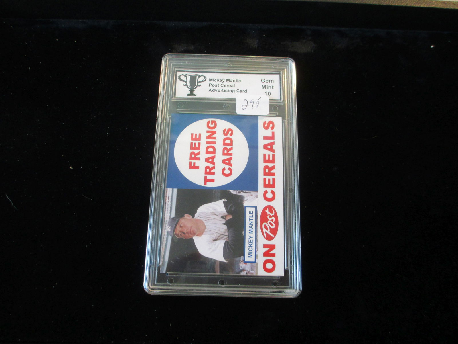 trophy graded mickey mantle post cereals advertising (1 of 1)