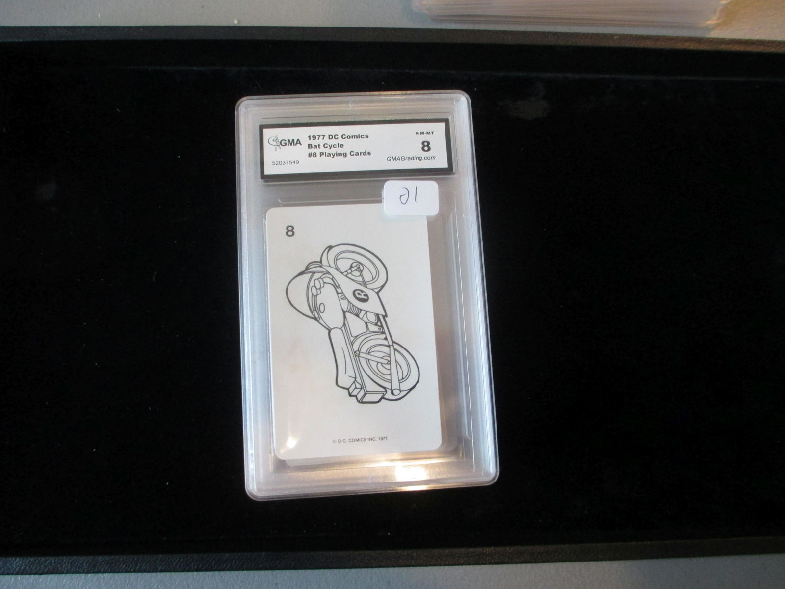 gma graded 1977 dc comics bat cycle mint 8 (1 of 1)