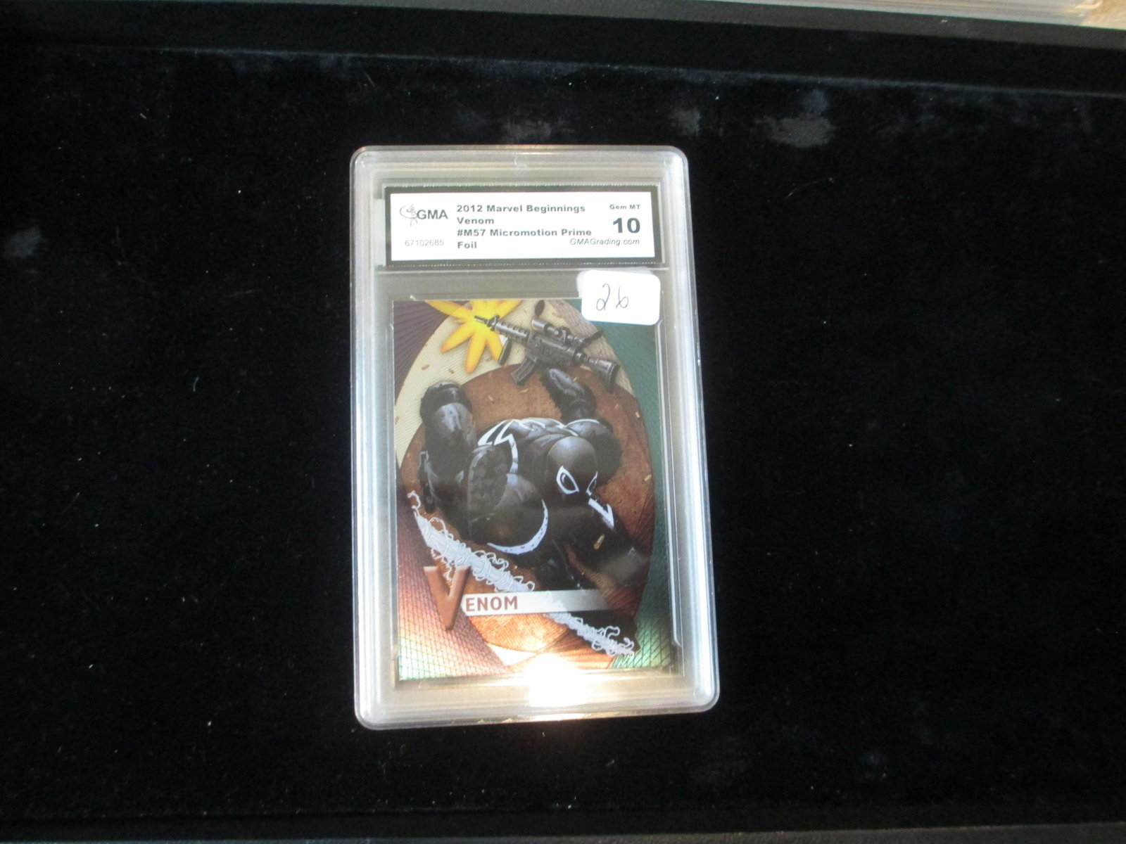 gma graded 2012 venom foil mint 10: rare